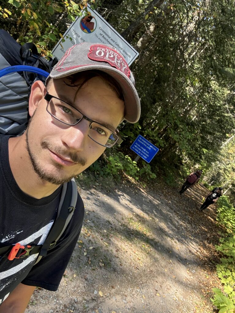 Photo of me hiking up in northern Ontario!